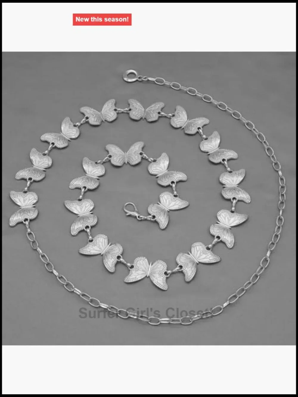 Adjustable Waist Chain Belt for Women - 8-Way Link Body Chain for Jeans and